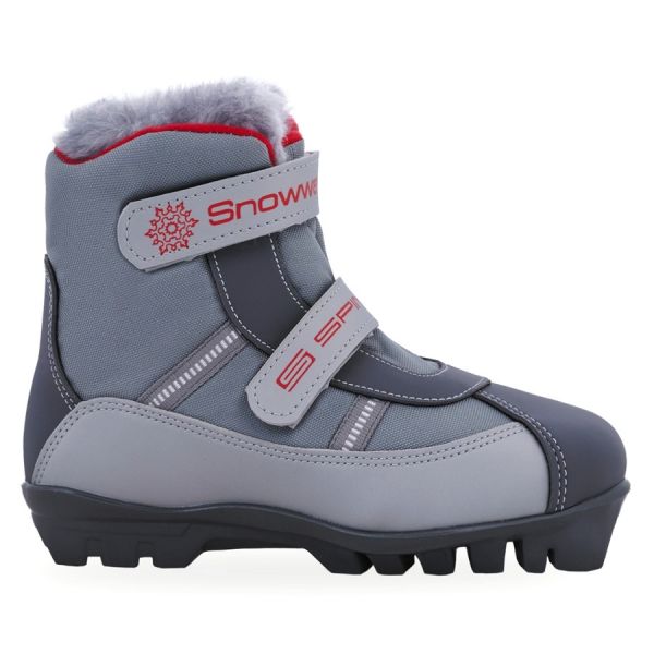 Ботинки для беговых лыж Spine Baby SNS серый 29-30р.