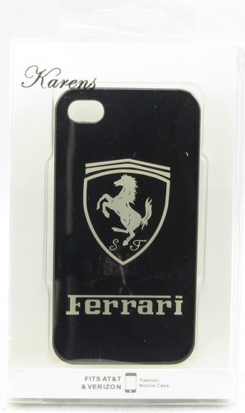 Чехол для сотового телефона Ferrari Karens черная на iPhone 4/4S
