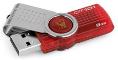 Флешка Kingston 8Gb DataTraveler 101 G2 DT101G2/8GB USB2.0 красный 8Гб красный