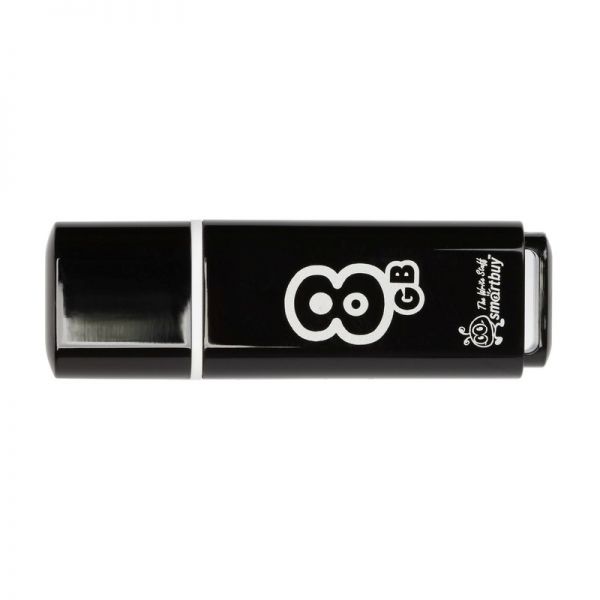 Флешка SmartBuy 8Gb Glossy Series Black (SB8GBGS-K) 8Гб black