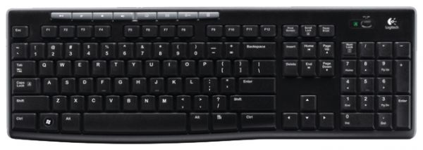 Мышь+Клавиатура Logitech Wireless Combo MK270 Black USB