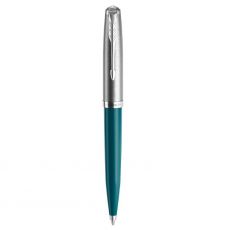 Шариковая ручка PARKER 51 Core (CW2123508) черный,Teal Blue CT