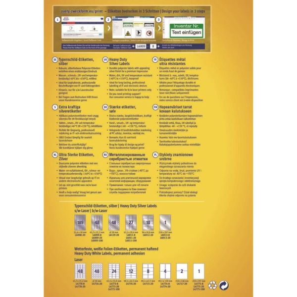 Этикетки Avery Zweckform L6013-8 50 листов